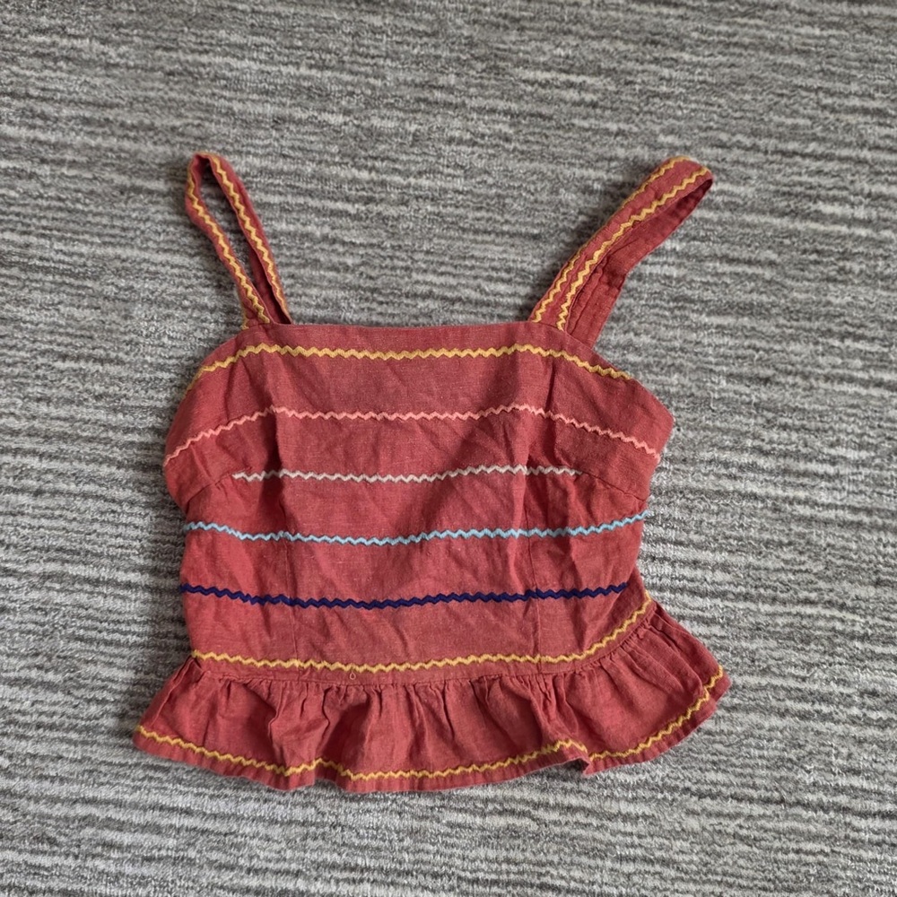 Orange tank top, women’s small